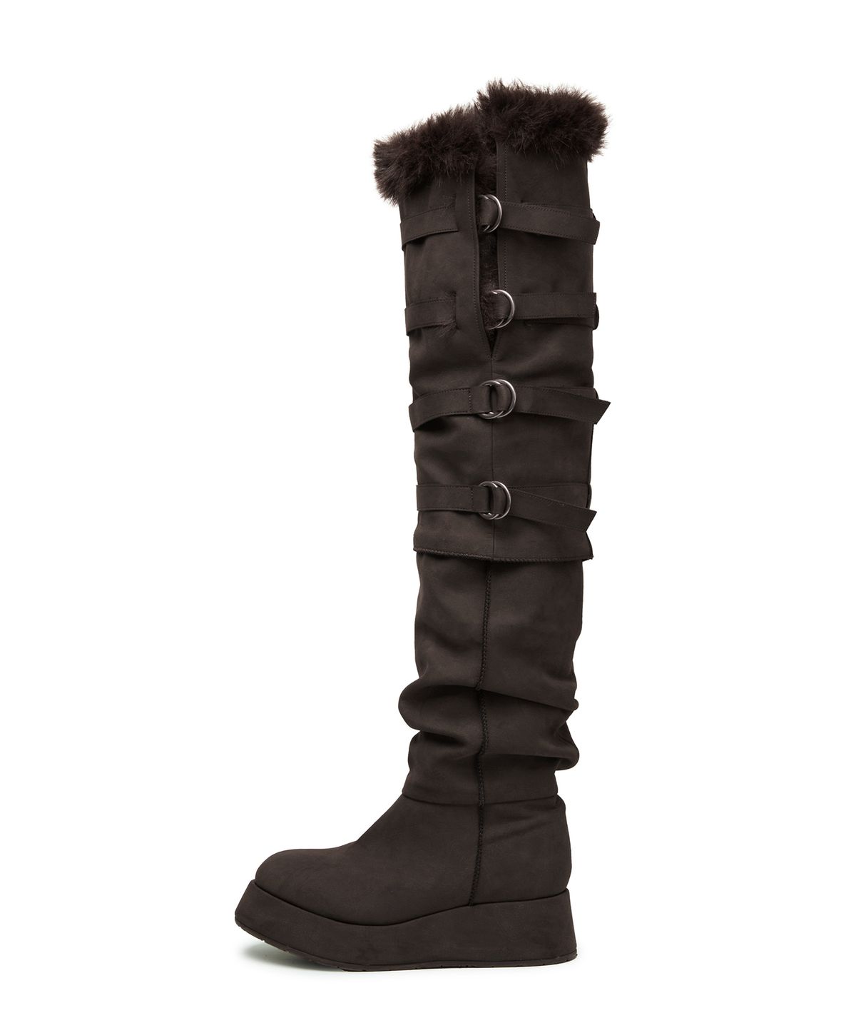 길라아카이브(GILAARCHIVE) [X IHCNIK] 4WAY RAVEN FUR BOOTS_BROWN