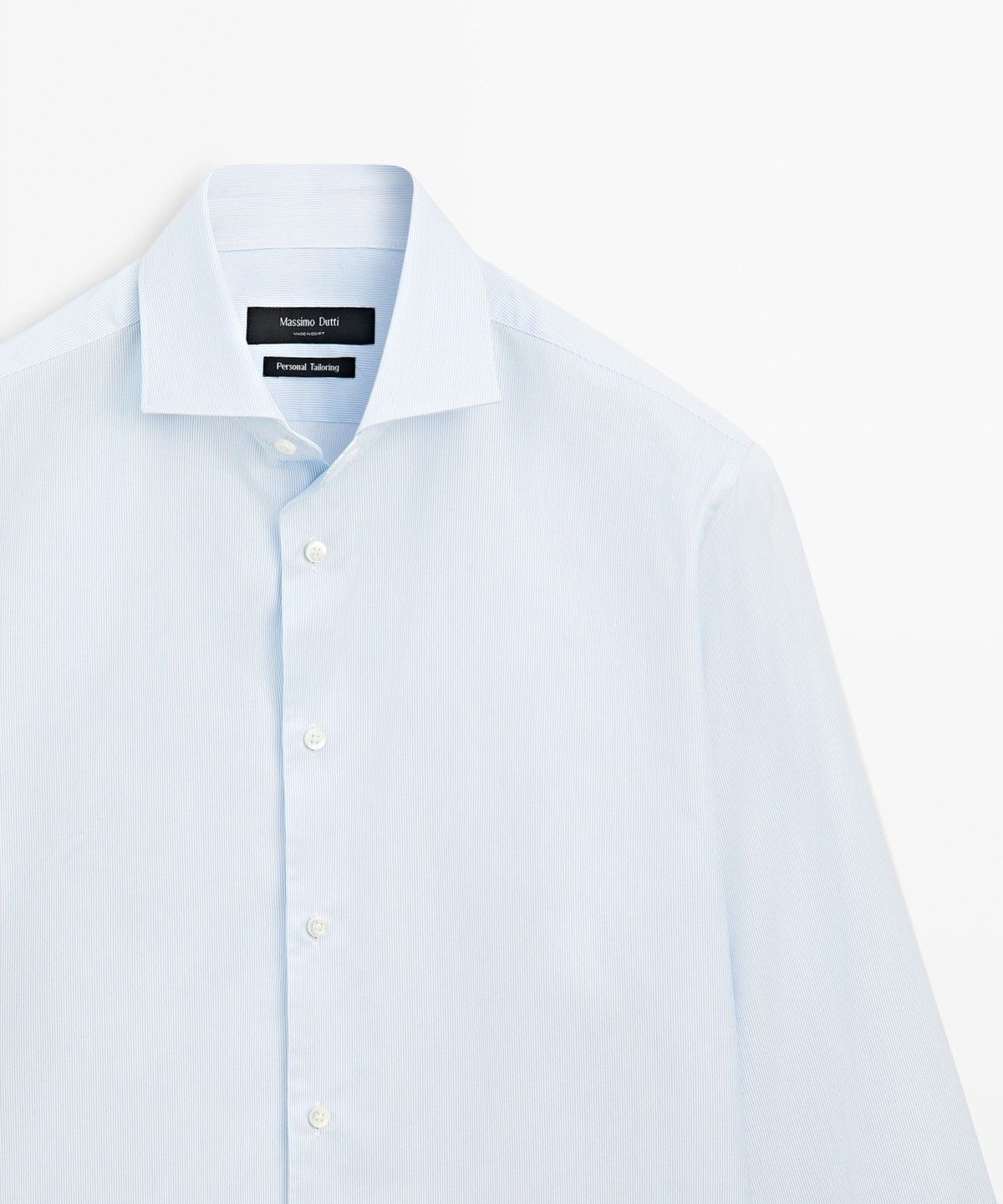 마시모두띠(MASSIMO DUTTI) 100% 코튼 스트라이프 셔츠