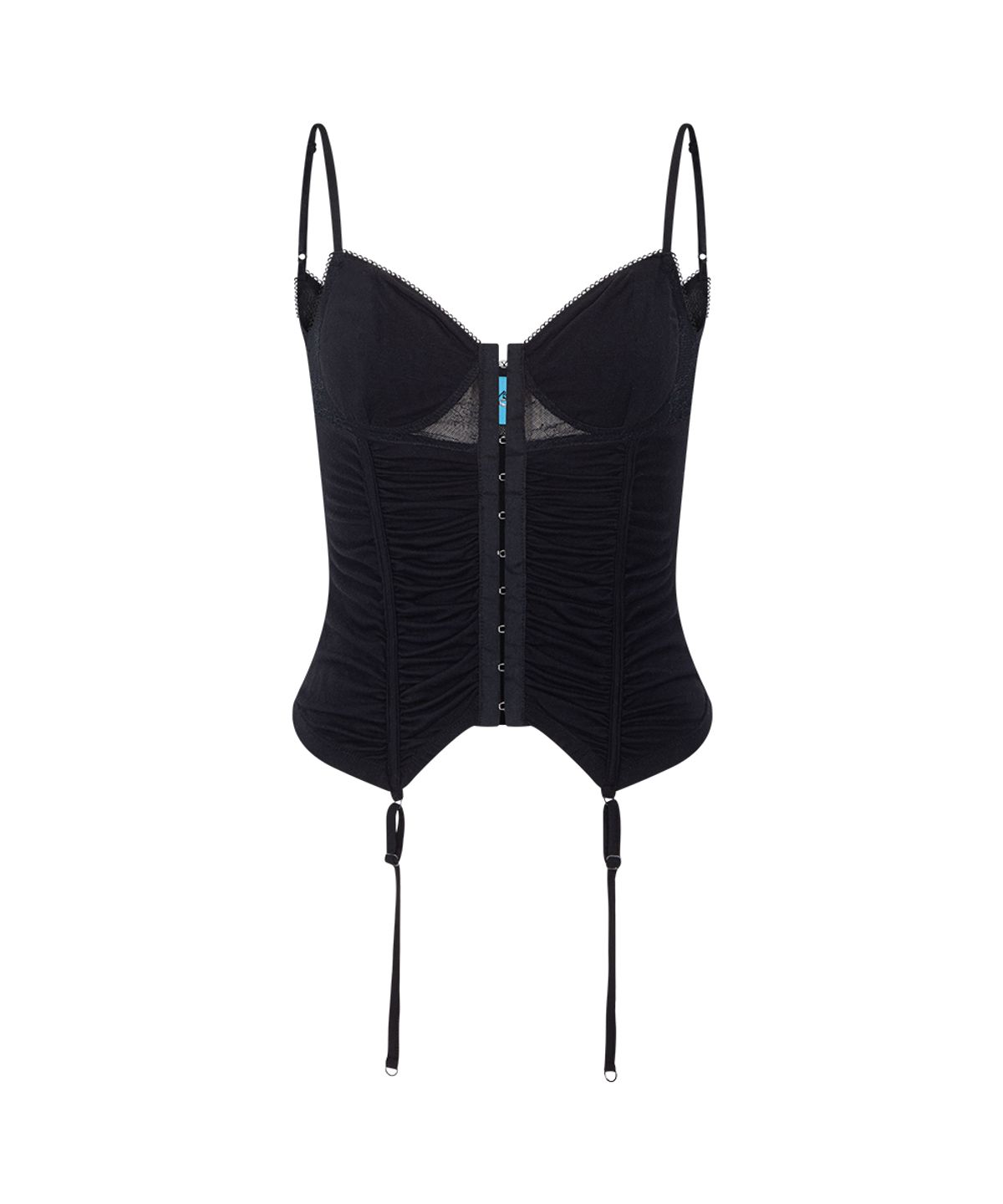 플리즈노팔로우(PLEASENOFOLLOW) Diane Corset Sleeveless Top (Black)