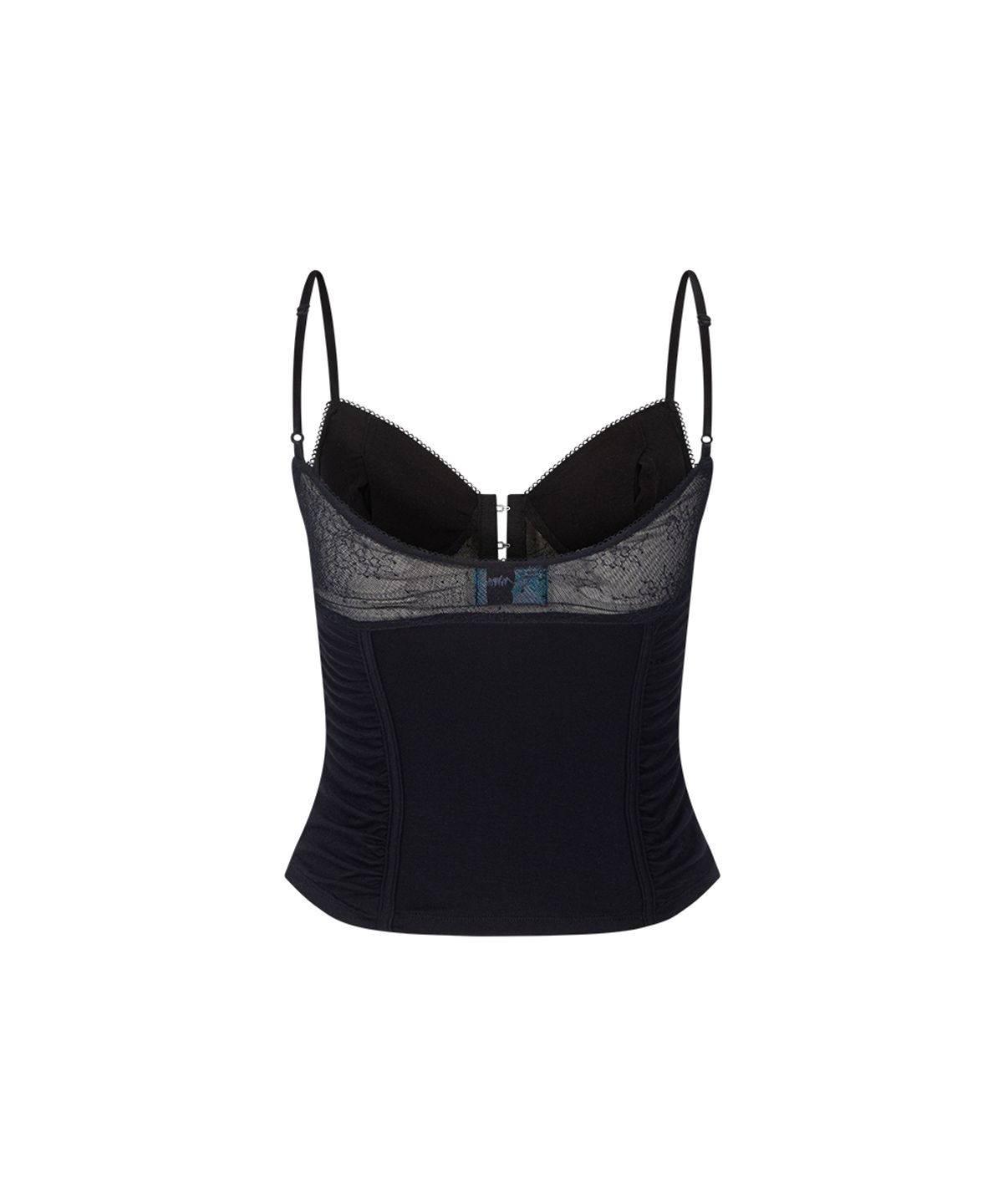 플리즈노팔로우(PLEASENOFOLLOW) Diane Corset Sleeveless Top (Black)