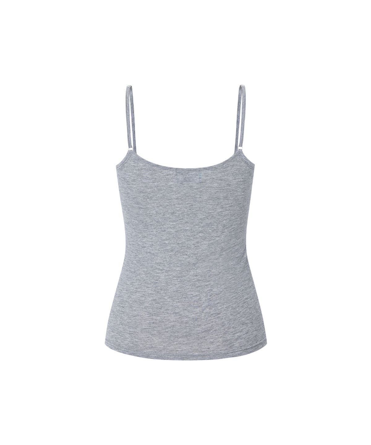 플리즈노팔로우(PLEASENOFOLLOW) Miu Basic Sleeveless Top (Melange Grey)