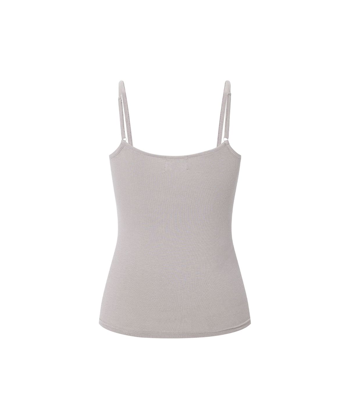 플리즈노팔로우(PLEASENOFOLLOW) Miu Basic Sleeveless Top (Sand)