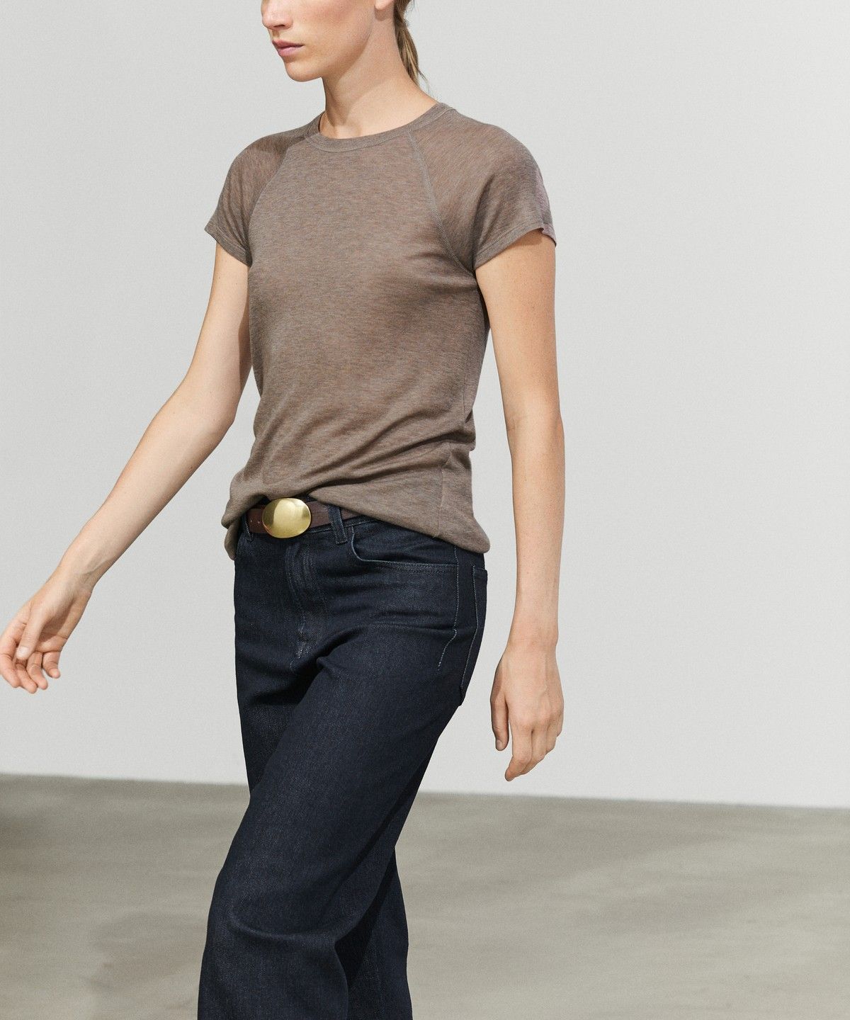 마시모두띠(MASSIMO DUTTI) 래글런 반팔 티셔츠