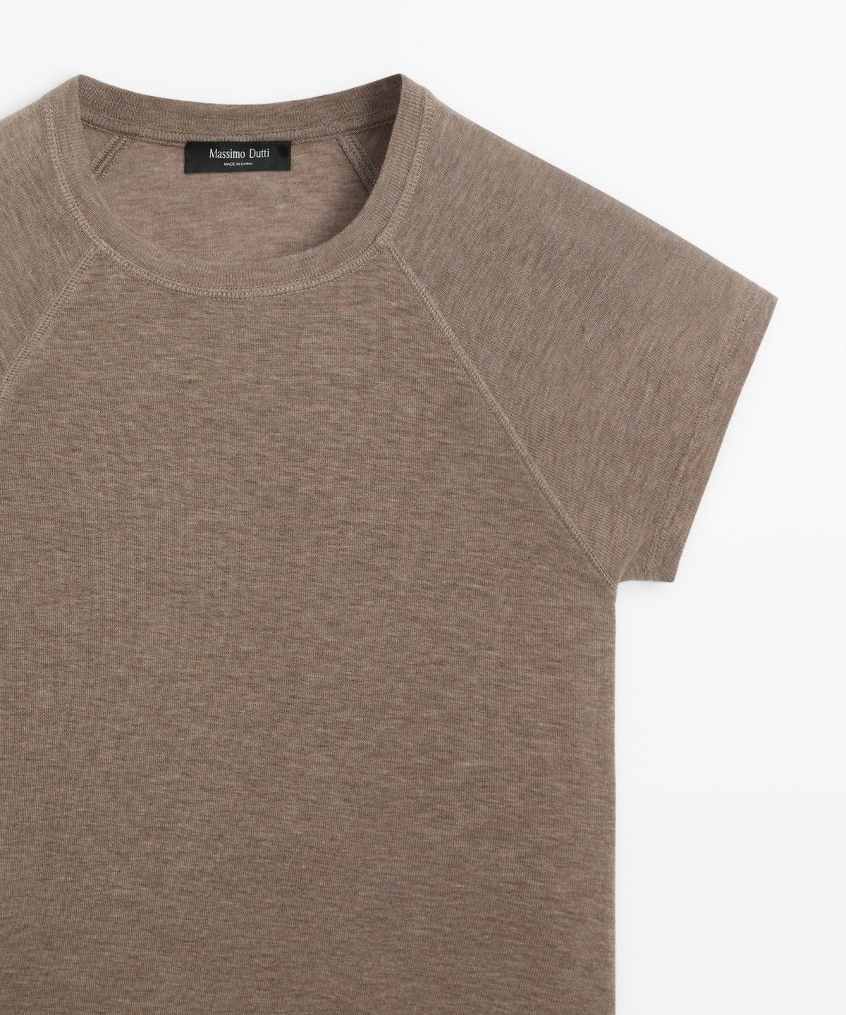 마시모두띠(MASSIMO DUTTI) 래글런 반팔 티셔츠