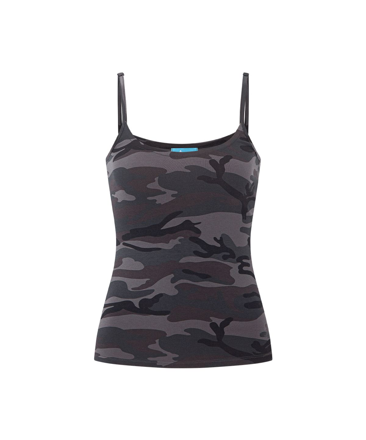 플리즈노팔로우(PLEASENOFOLLOW) Miu Camo Sleeveless Top (Charcoal)