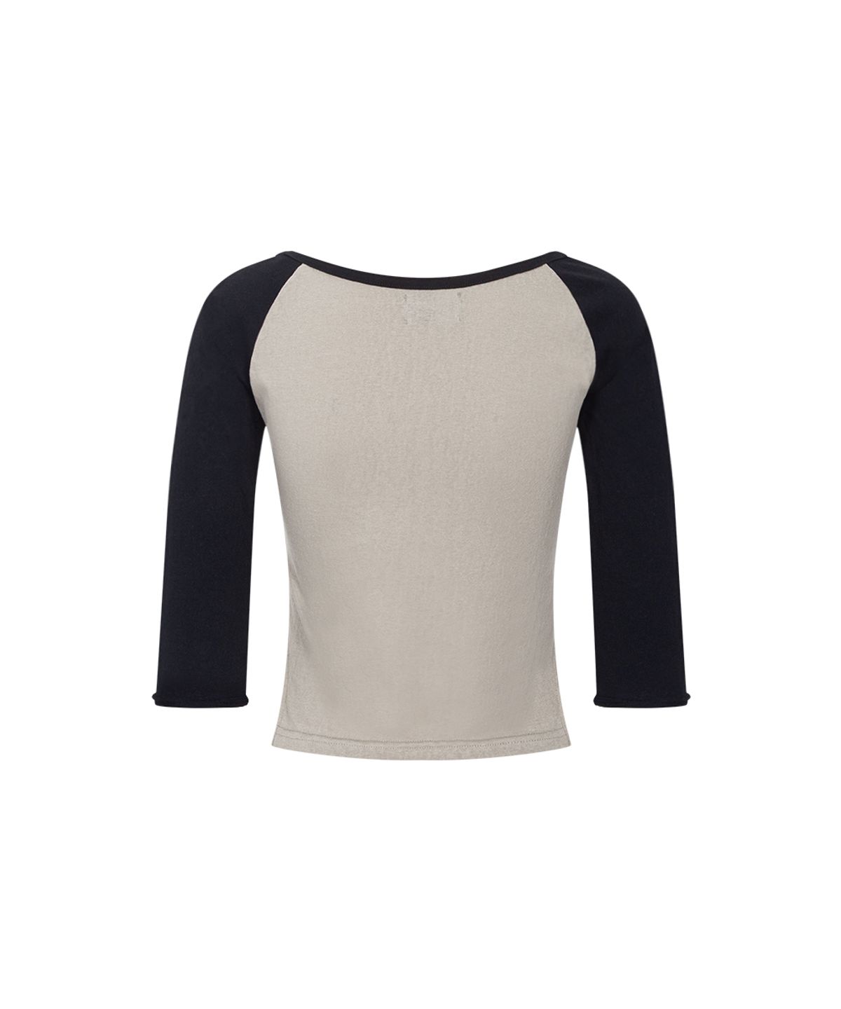 플리즈노팔로우(PLEASENOFOLLOW) Solene Lettering Raglan Long Sleeve Top (Khaki)