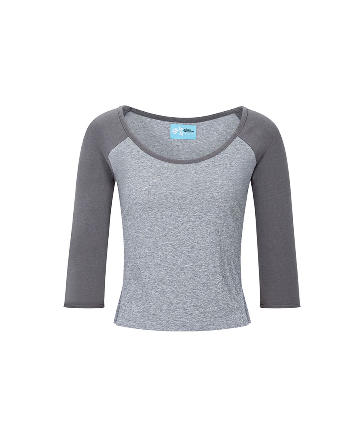 플리즈노팔로우(PLEASENOFOLLOW) Solene Basic Raglan Long Sleeve Top (Melange Grey)
