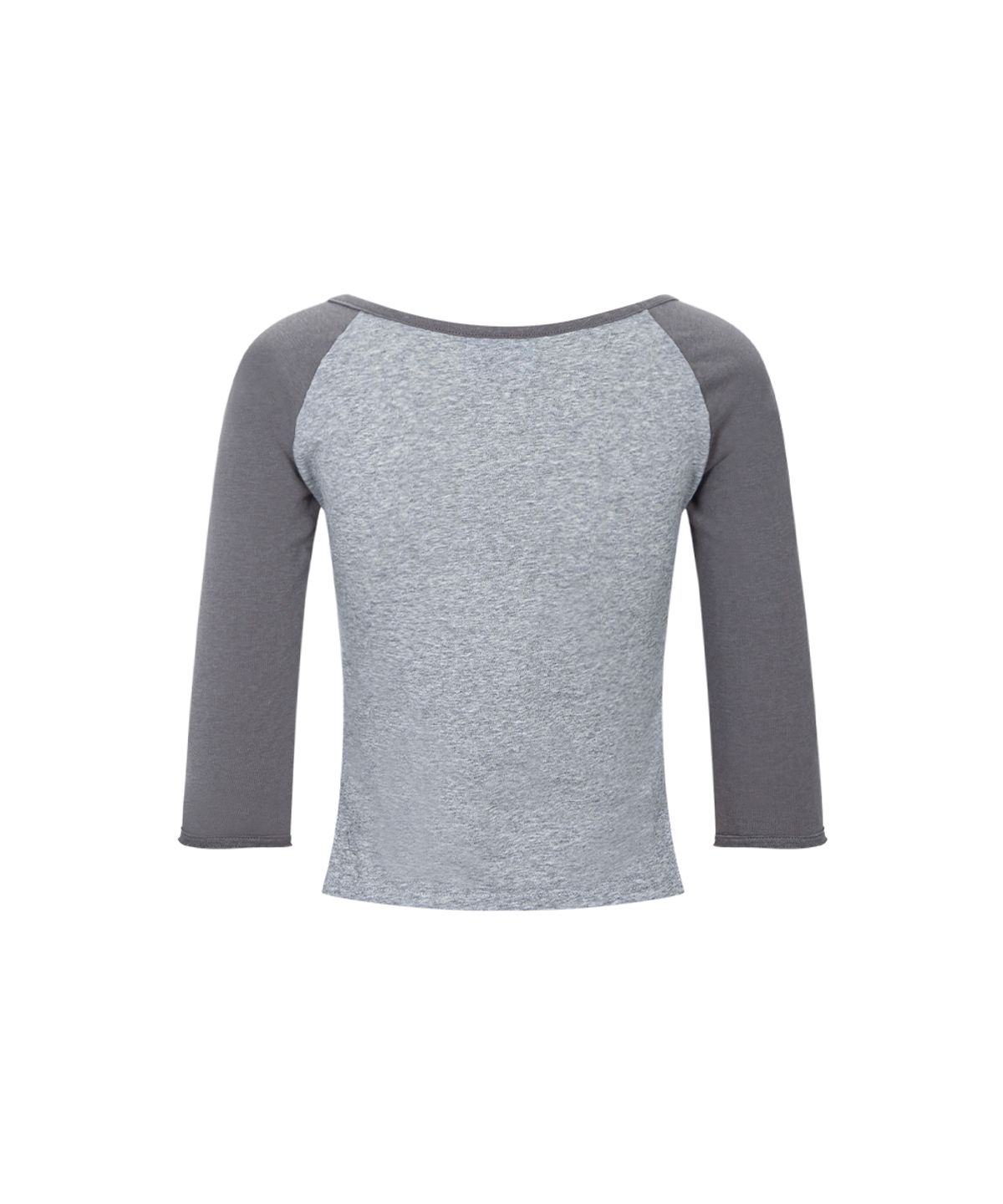 플리즈노팔로우(PLEASENOFOLLOW) Solene Basic Raglan Long Sleeve Top (Melange Grey)