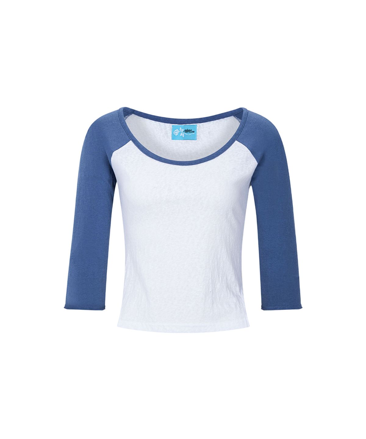 플리즈노팔로우(PLEASENOFOLLOW) Solene Basic Raglan Long Sleeve Top (White)