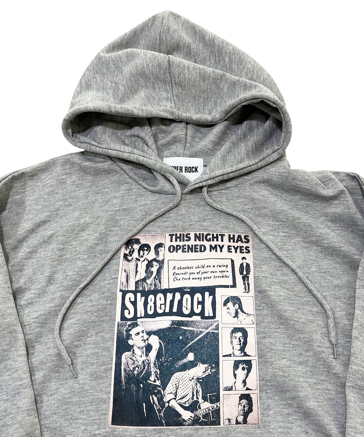 스케이터락(SK8ER ROCK) Band Poster Sweat Hoodie (melange gray)