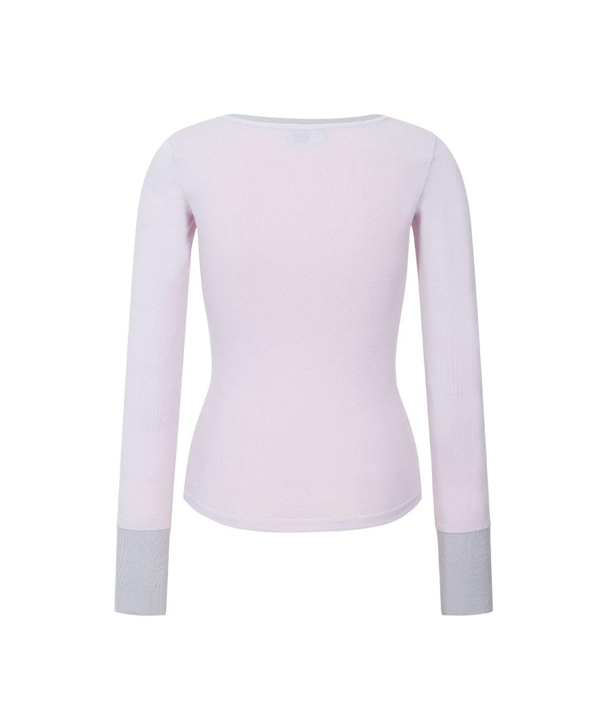 플리즈노팔로우(PLEASENOFOLLOW) Zen Button Long Sleeve Top (Mellow Pink)