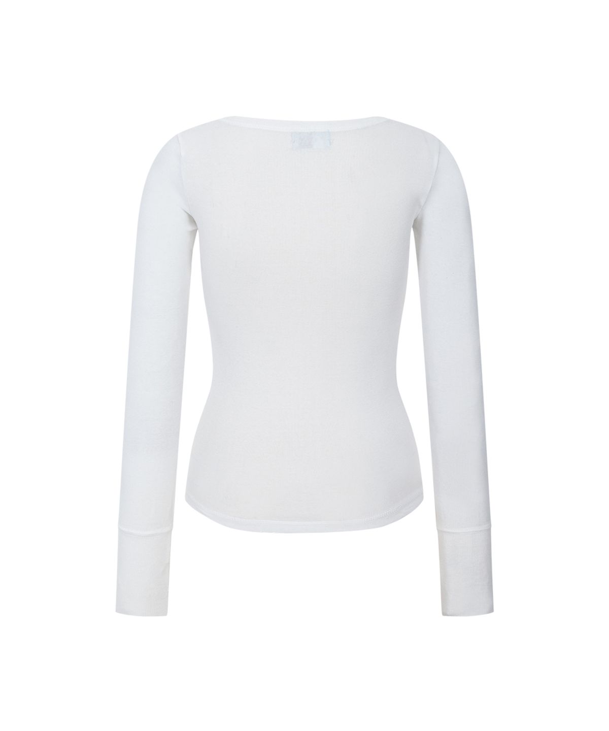 플리즈노팔로우(PLEASENOFOLLOW) Zen Button Long Sleeve Top (Ivory)