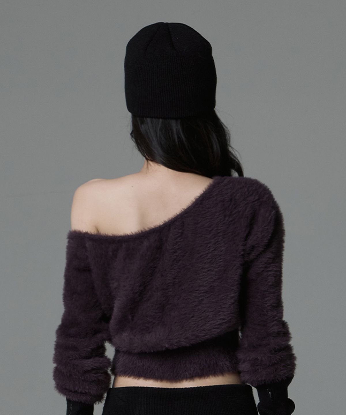 길라아카이브(GILAARCHIVE) RUNAWAY GIRL UNCUFFED BEANIE_BLACK