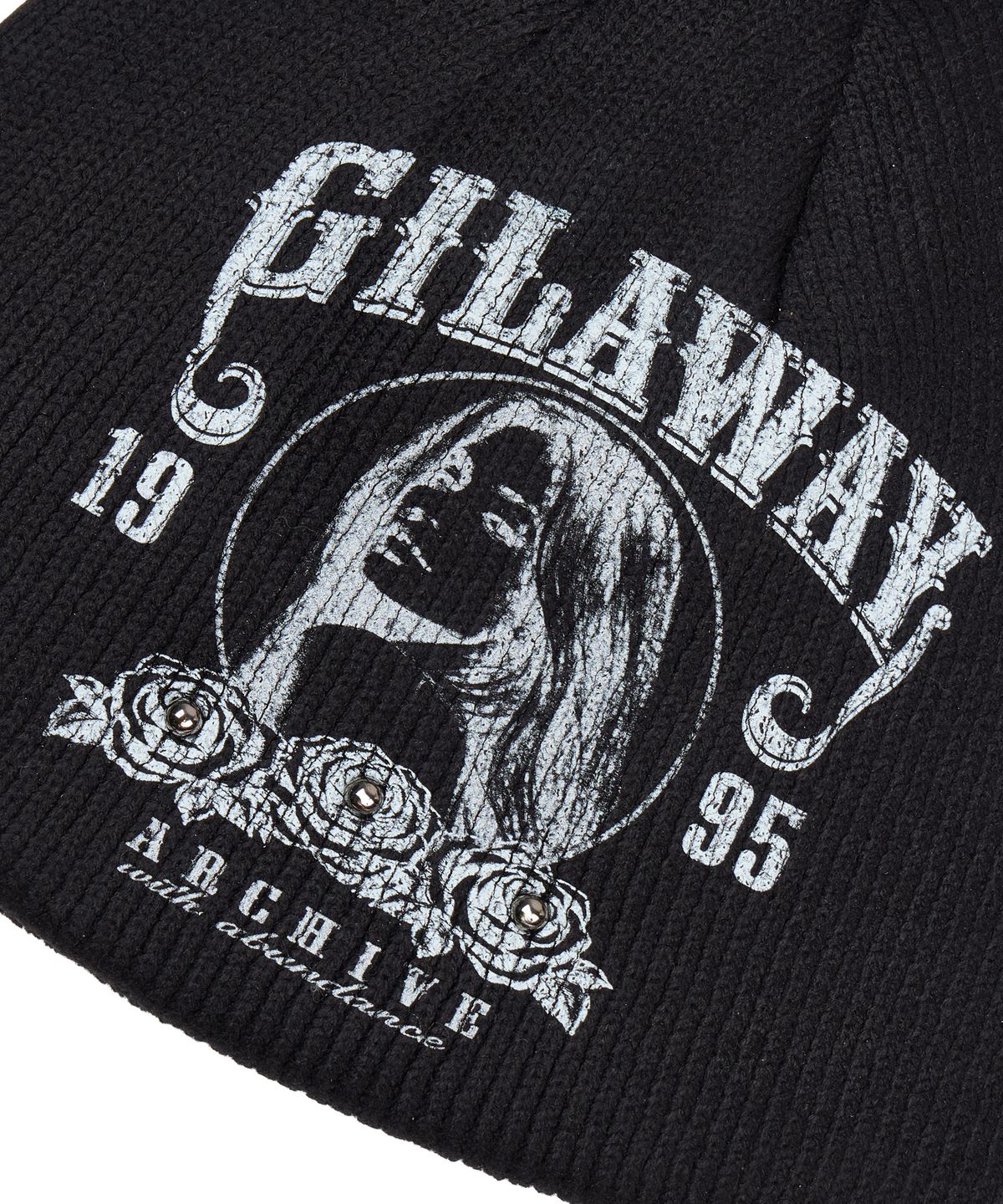 길라아카이브(GILAARCHIVE) RUNAWAY GIRL UNCUFFED BEANIE_BLACK