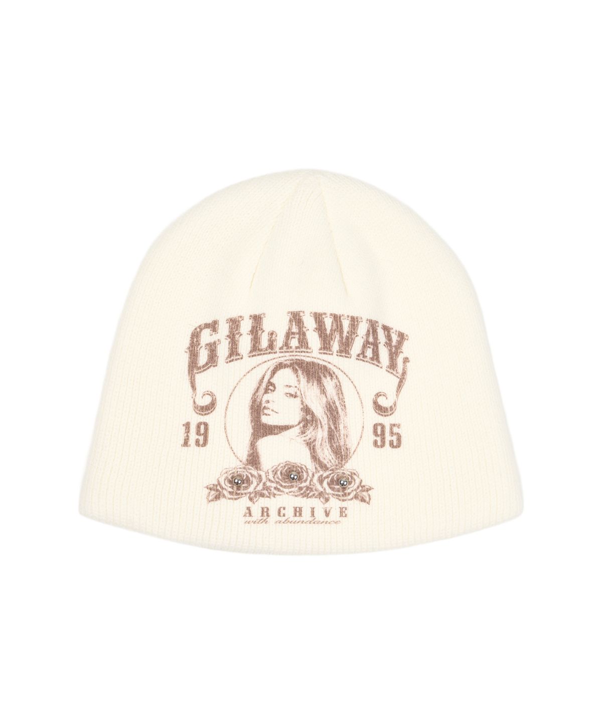 길라아카이브(GILAARCHIVE) RUNAWAY GIRL UNCUFFED BEANIE_WHITE