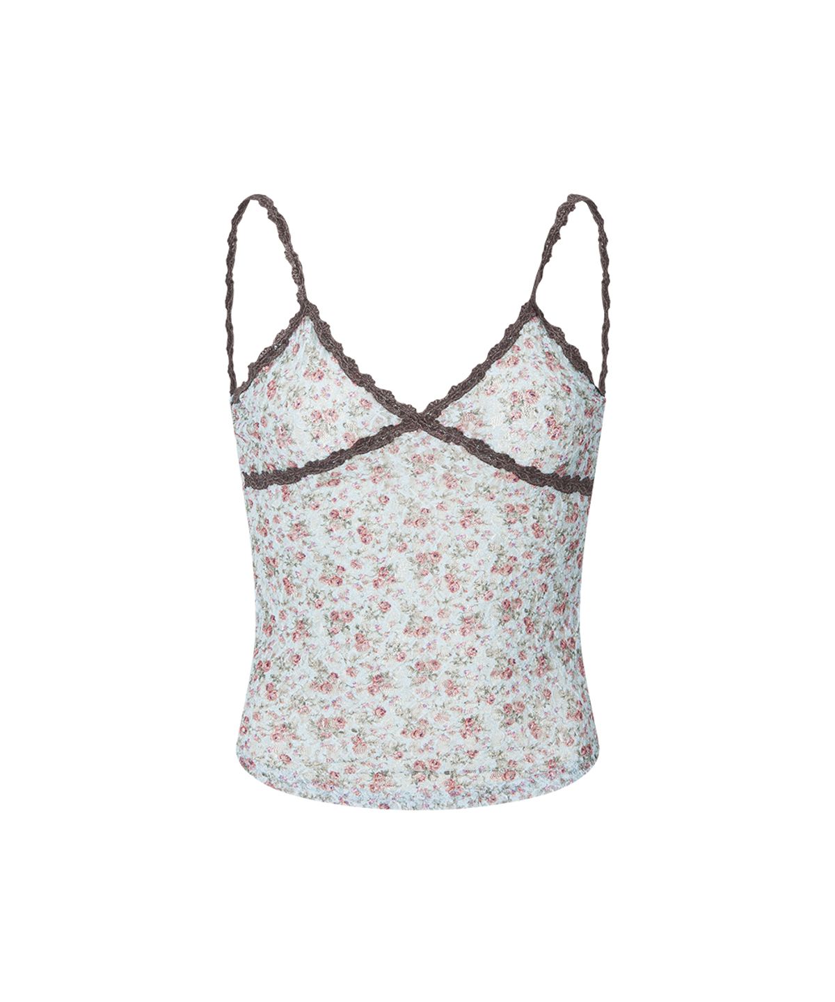 플리즈노팔로우(PLEASENOFOLLOW) Maisie Lace Sleeveless Top (Soft Mint)