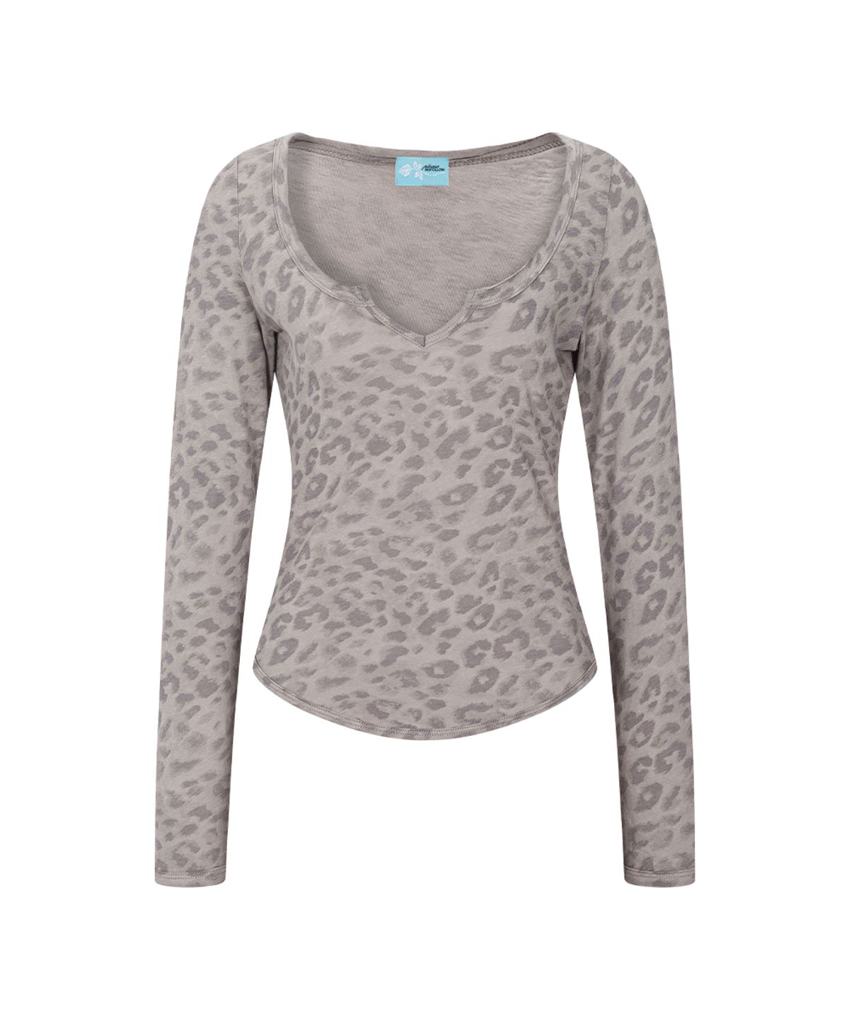 플리즈노팔로우(PLEASENOFOLLOW) Sabine Leopard Long Sleeve Top (Skin)