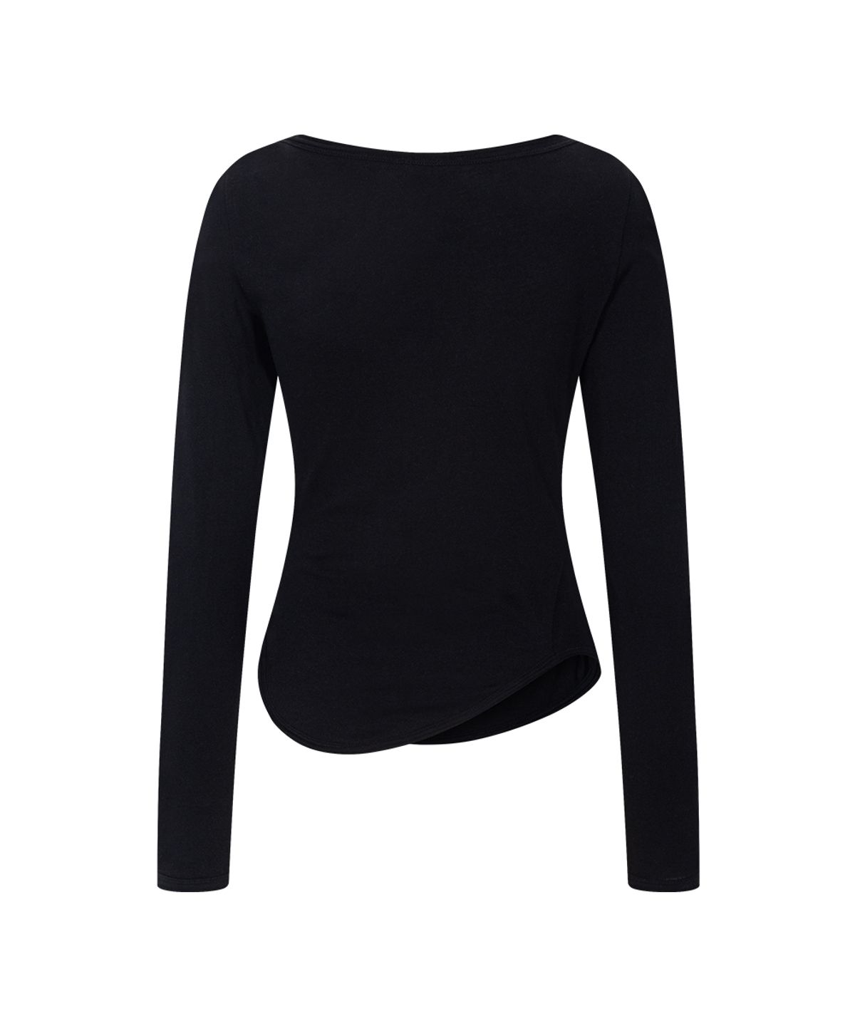 플리즈노팔로우(PLEASENOFOLLOW) Sabine Basic Long Sleeve Top (Black)