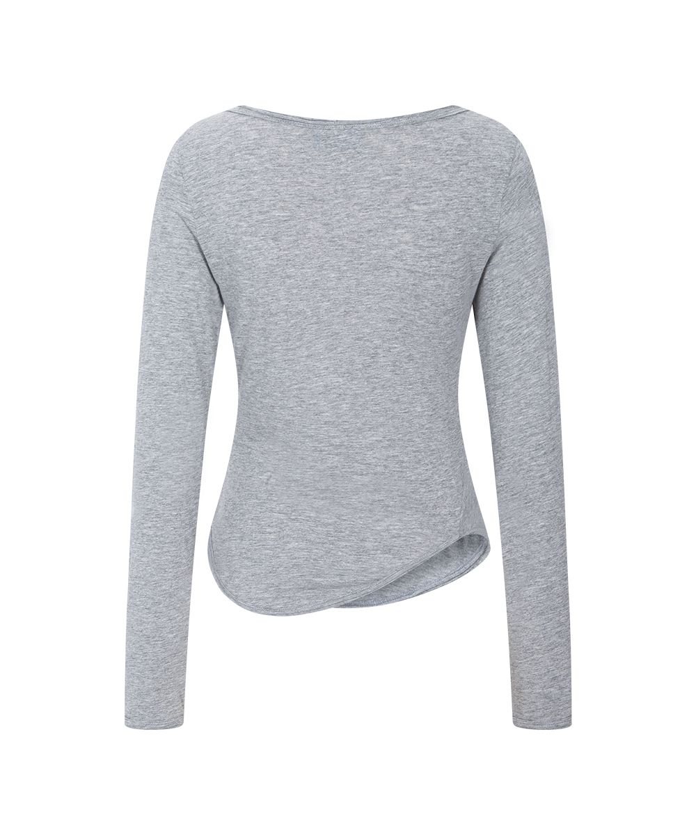 플리즈노팔로우(PLEASENOFOLLOW) Sabine Basic Long Sleeve Top