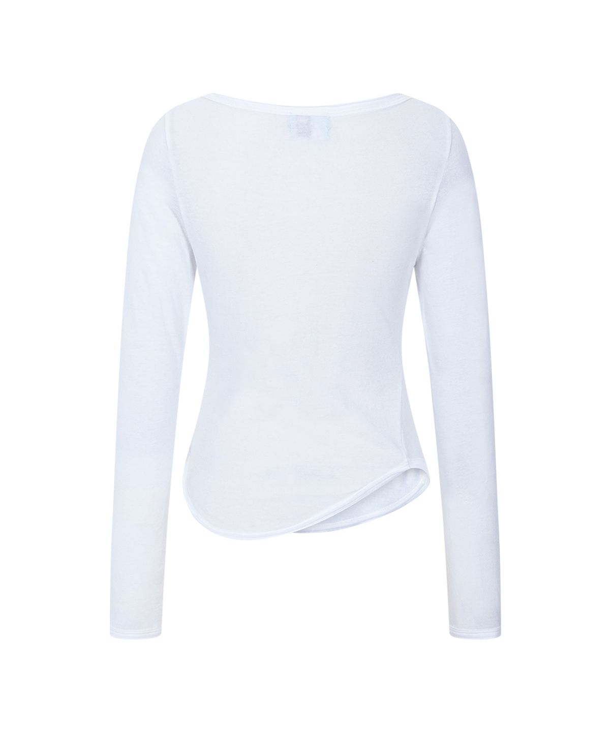 플리즈노팔로우(PLEASENOFOLLOW) Sabine Basic Long Sleeve Top (White)