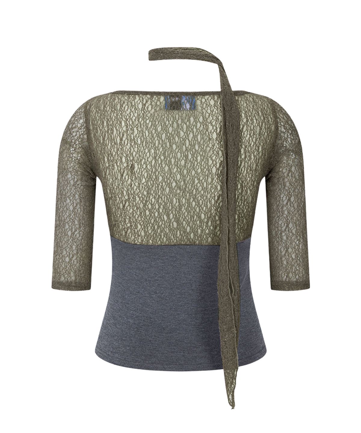 플리즈노팔로우(PLEASENOFOLLOW) Heidi Shirring Long Sleeve Top (Khaki)