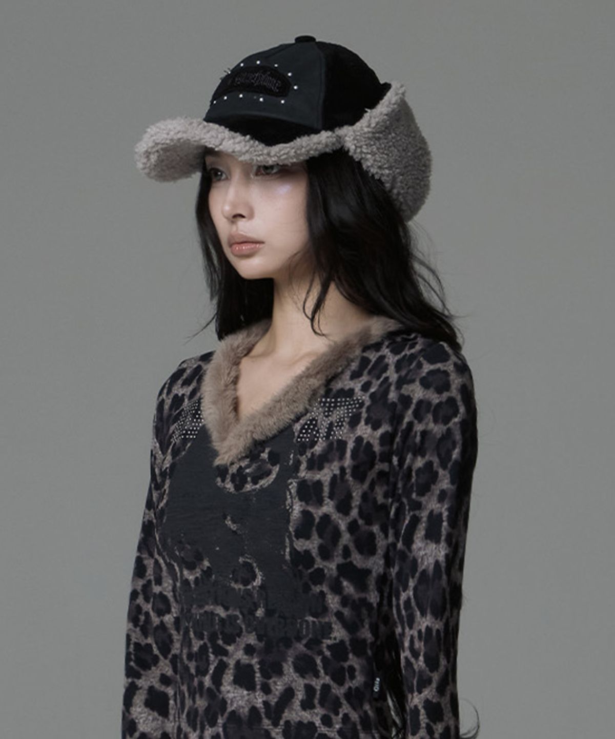 길라아카이브(GILAARCHIVE) FLEECE TROOPER CAP_BLACK