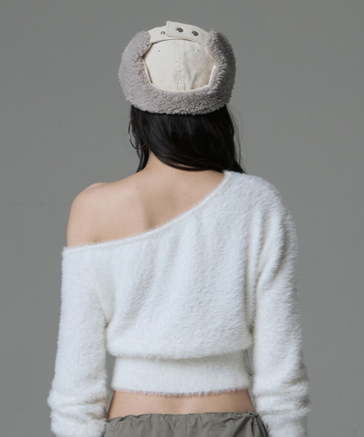 길라아카이브(GILAARCHIVE) FLEECE TROOPER CAP_BEIGE