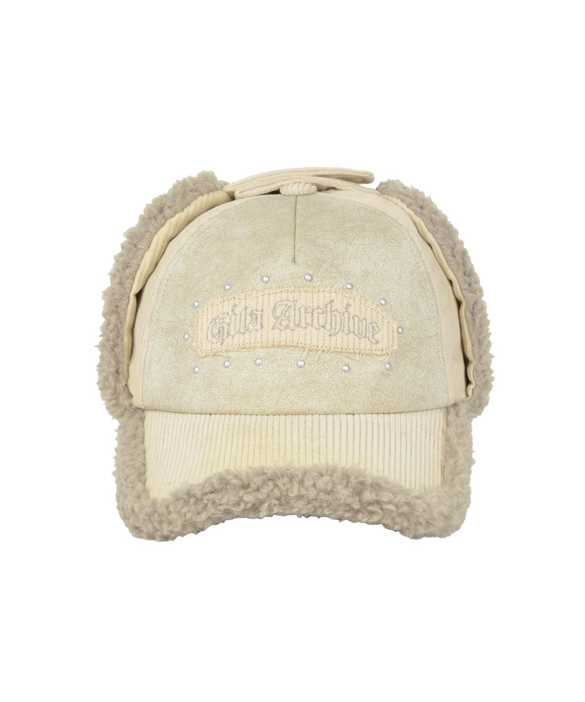 길라아카이브(GILAARCHIVE) FLEECE TROOPER CAP_BEIGE