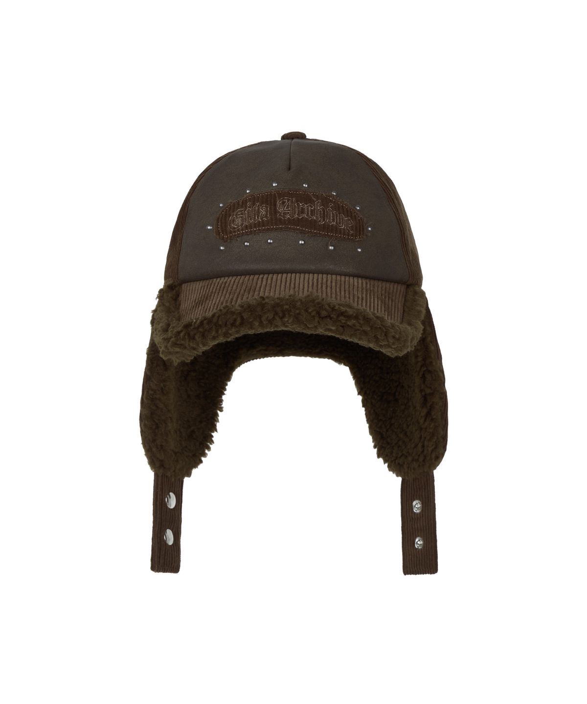 길라아카이브(GILAARCHIVE) FLEECE TROOPER CAP_BROWN