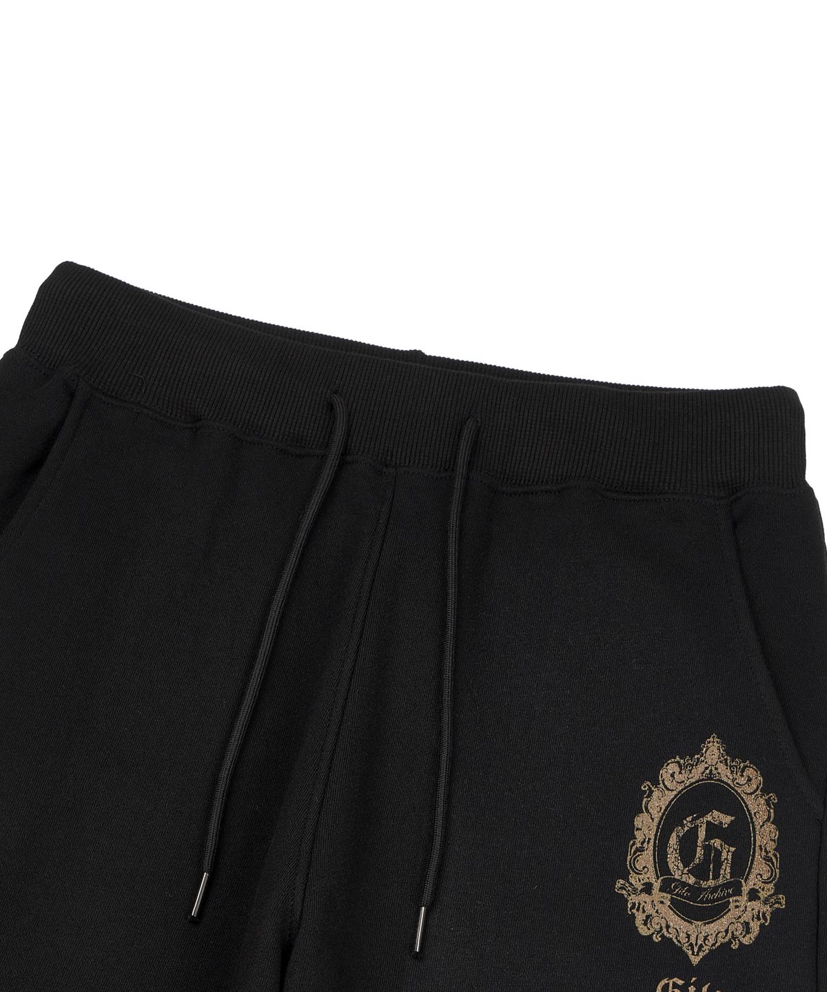 길라아카이브(GILAARCHIVE) FUR SYMBOL LOGO SWEAT PANTS_BLACK