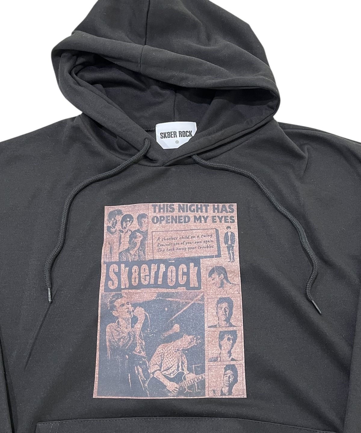 스케이터락(SK8ER ROCK) Band Poster Sweat Hoodie (Black)