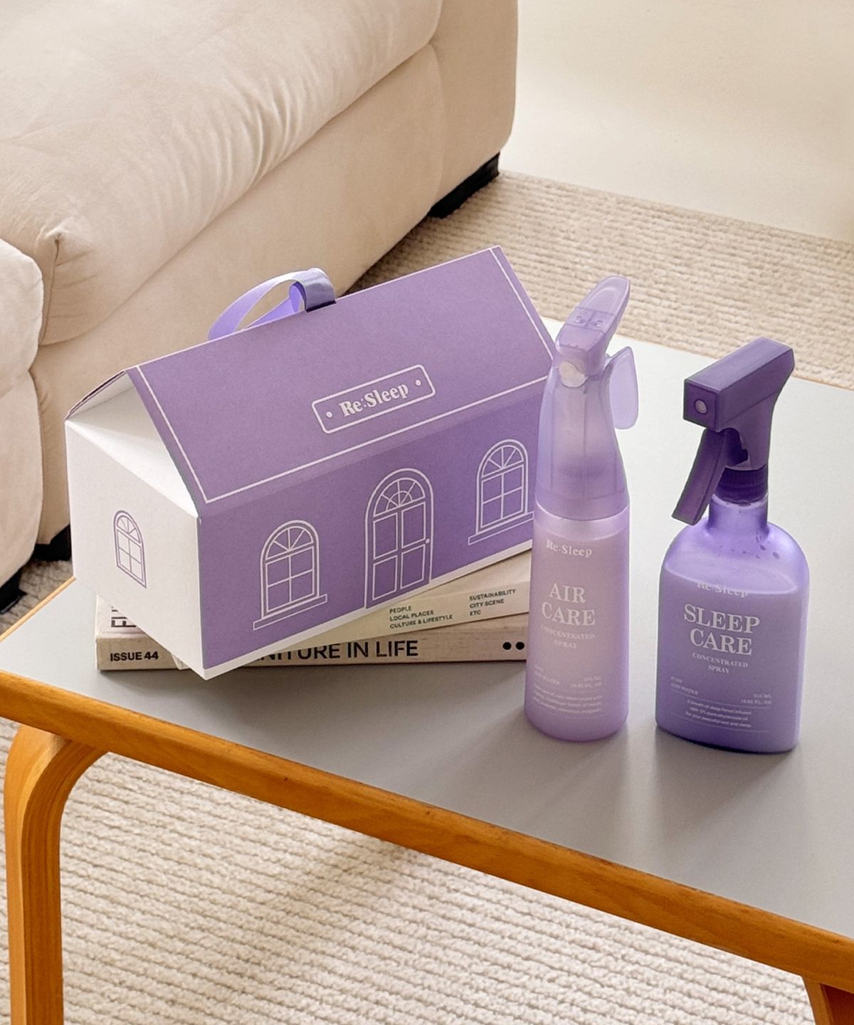 리슬립(RESLEEP) [선물포장] 올데이 케어 세트 (섬유탈취제 315ml+룸스프레이 315ml)