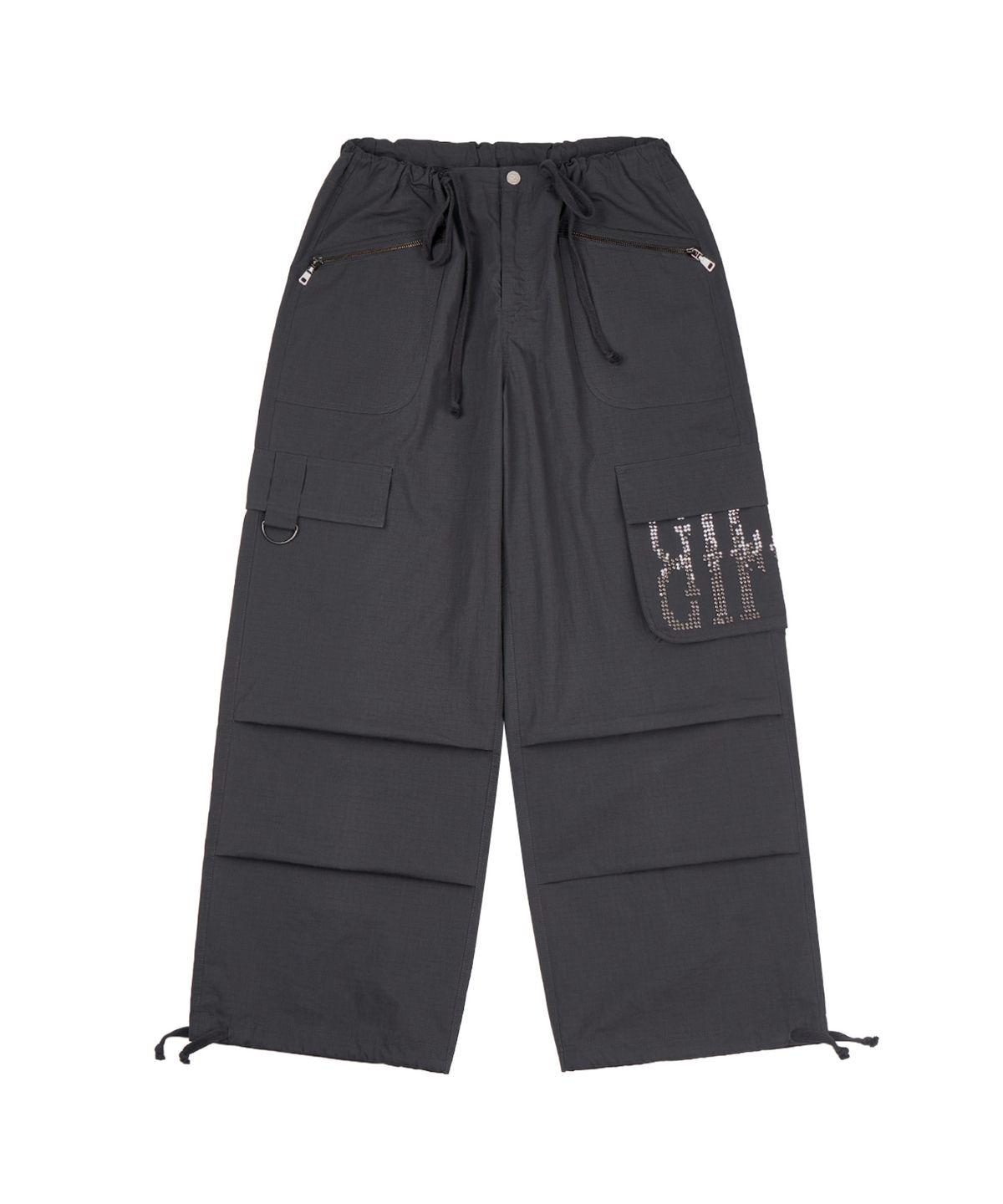 길라아카이브(GILAARCHIVE) MULTI POCKET CARGO PANTS_BLACK