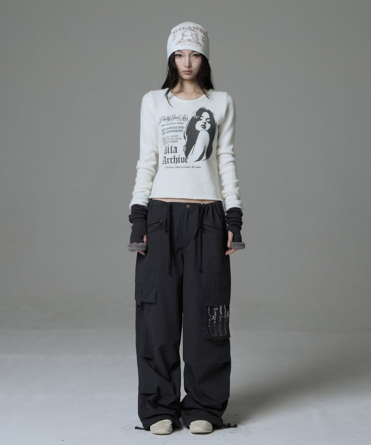 길라아카이브(GILAARCHIVE) MULTI POCKET CARGO PANTS_BLACK