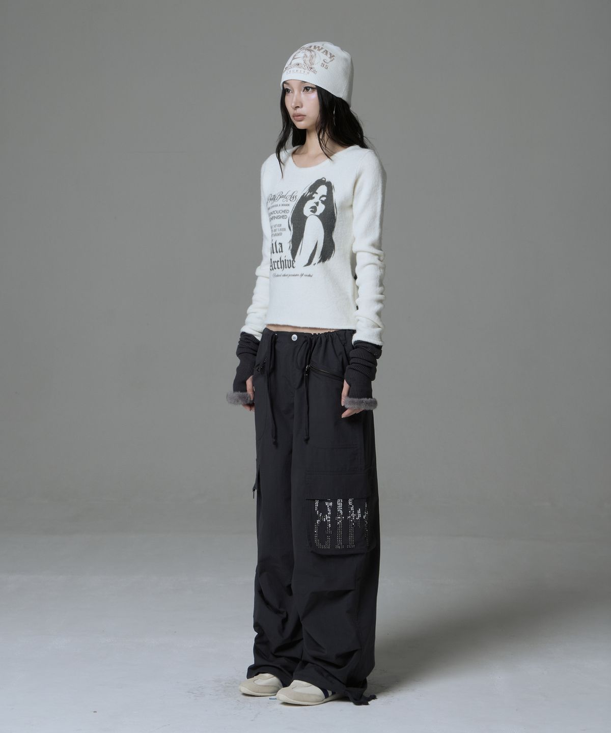 길라아카이브(GILAARCHIVE) MULTI POCKET CARGO PANTS_BLACK