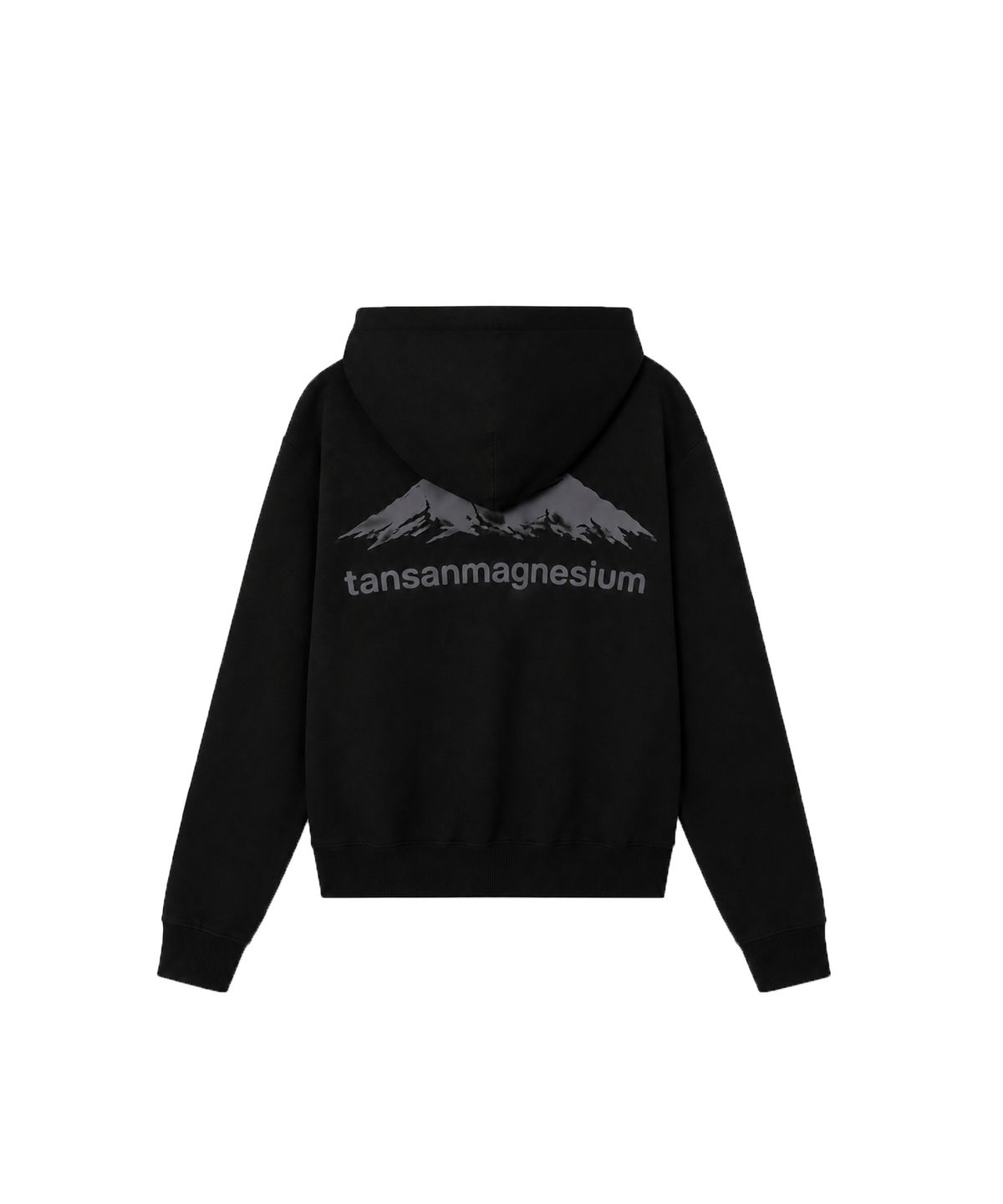 탄산마그네슘(TANSANMAGNESIUM) 마운틴 사이드 지퍼 후드집업 (블랙)