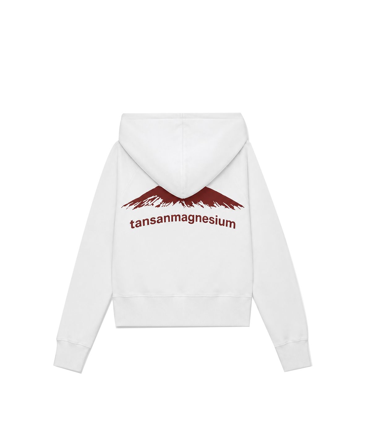 탄산마그네슘(TANSANMAGNESIUM) 마운틴 사이드 지퍼 후드집업 (화이트)