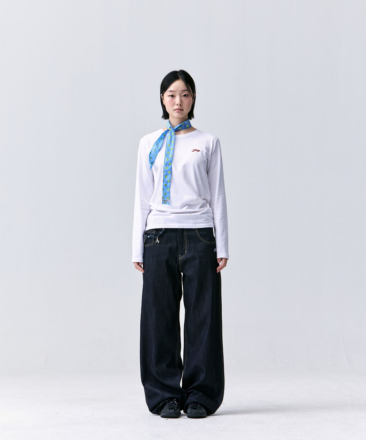 탄산마그네슘(TANSANMAGNESIUM) 혼 롱슬리브 (화이트/레드)