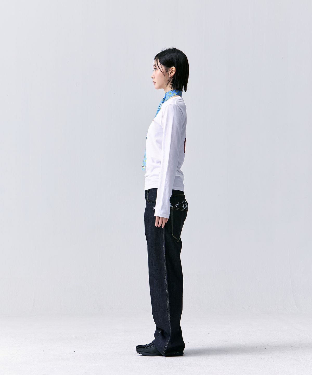 탄산마그네슘(TANSANMAGNESIUM) 혼 롱슬리브 (화이트/레드)