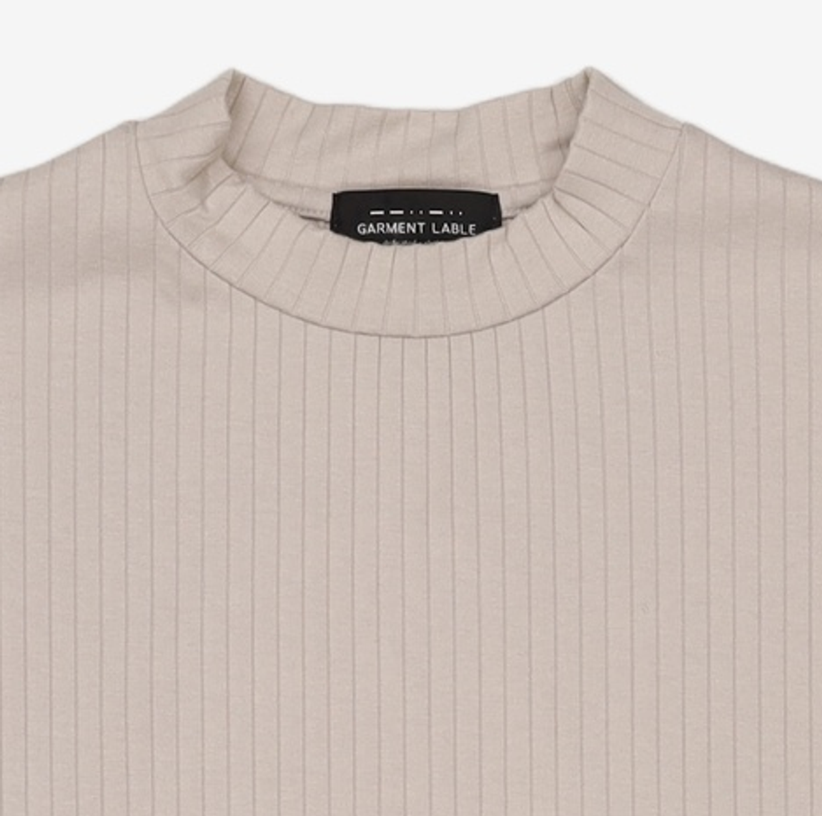가먼트레이블(GARMENT LABLE) Pleats T-Shirt - Mocha 95
