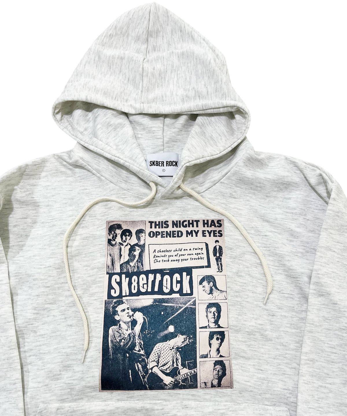 스케이터락(SK8ER ROCK) Band Poster Sweat Hoodie (Oatmeal)