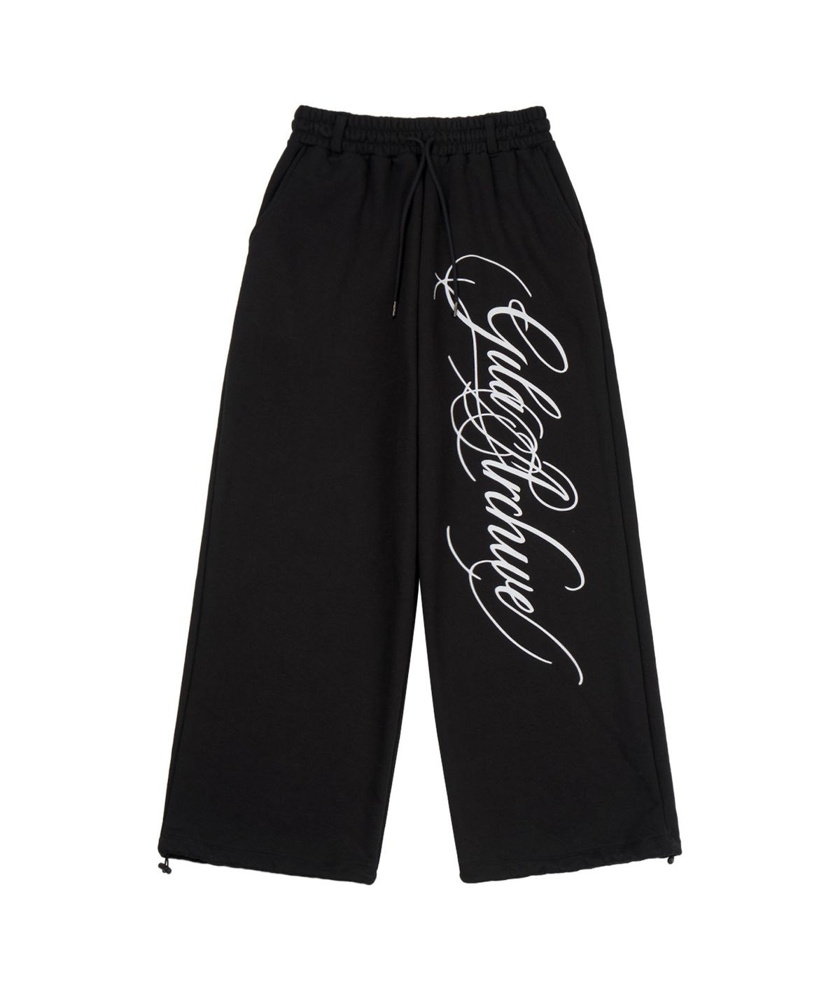 길라아카이브(GILAARCHIVE) SIDE LETTERING LOGO SWEAT PANTS_BLACK