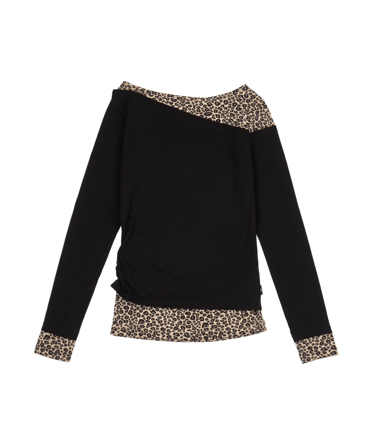 길라아카이브(GILAARCHIVE) LEOPARD LAYERED P.B.A LONG SLEEVE_BLACK