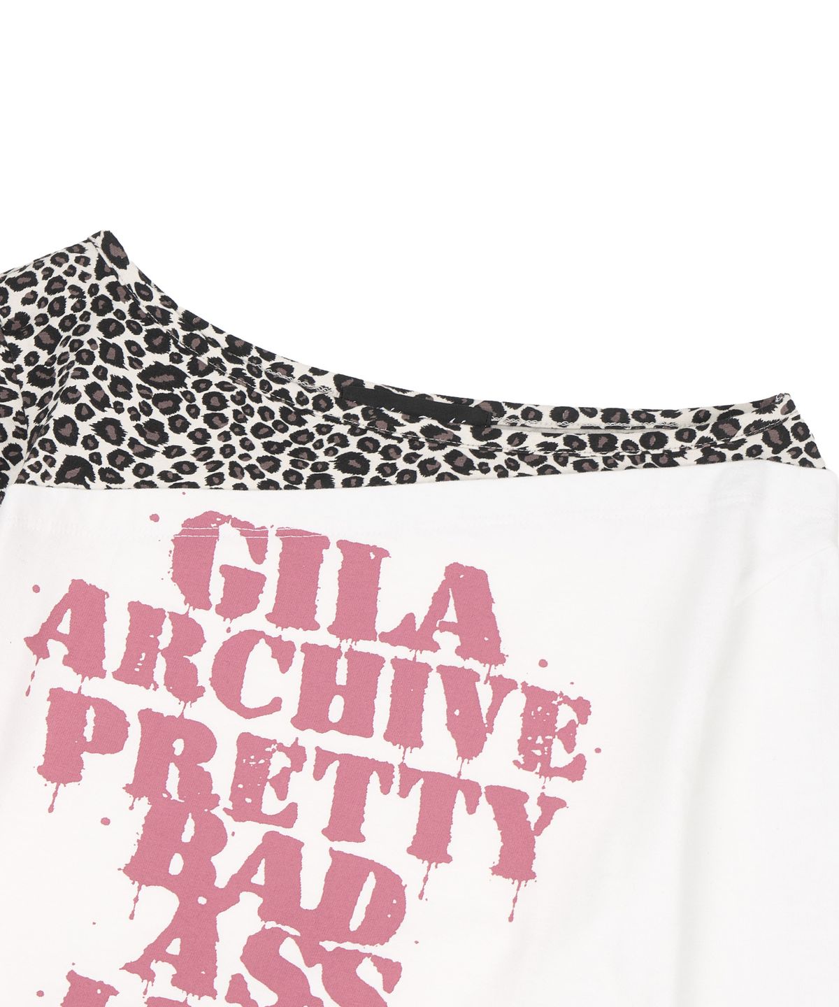 길라아카이브(GILAARCHIVE) LEOPARD LAYERED P.B.A LONG SLEEVE_WHITE
