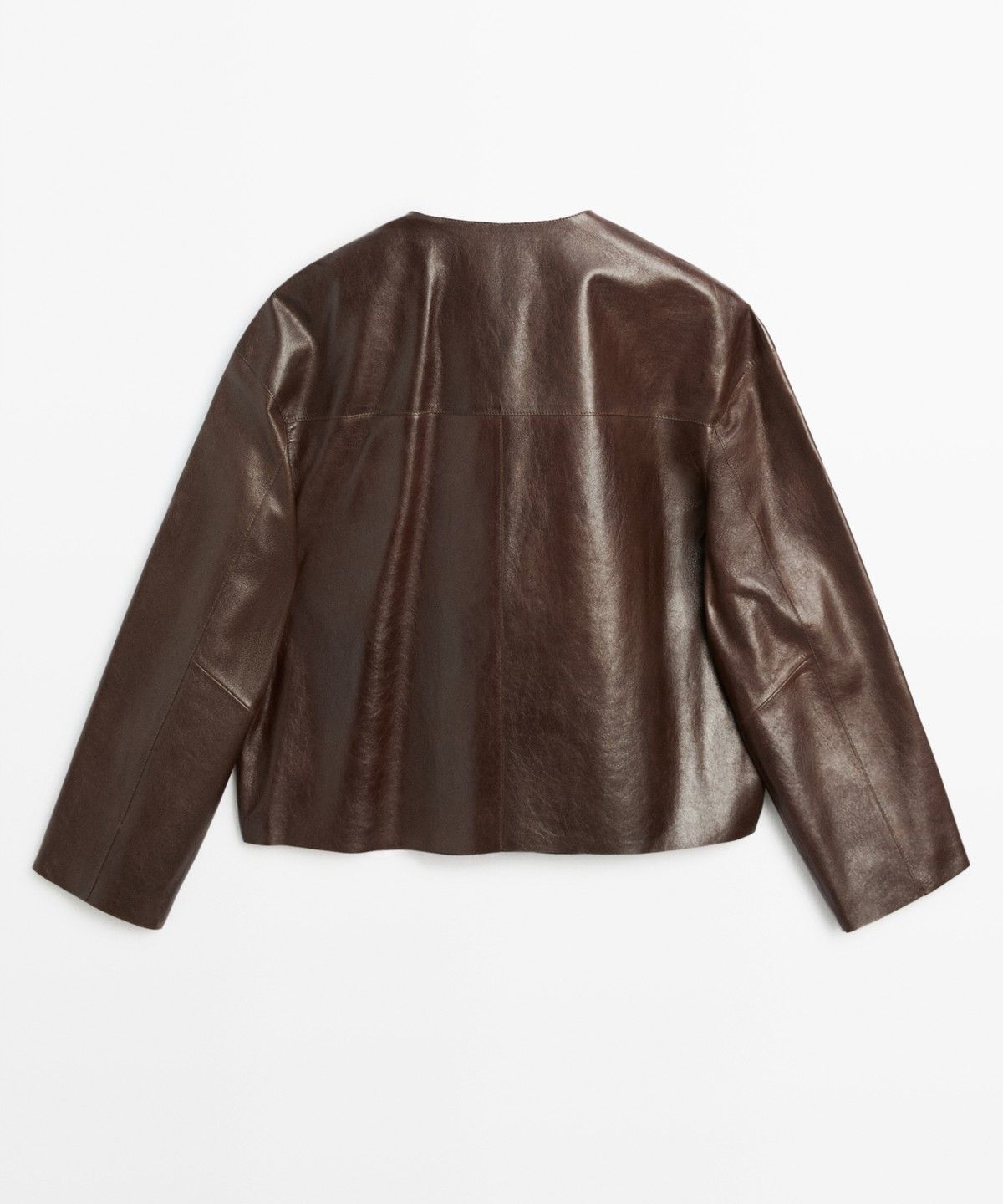 마시모두띠(MASSIMO DUTTI) 토글 디테일 나파 가죽 자켓