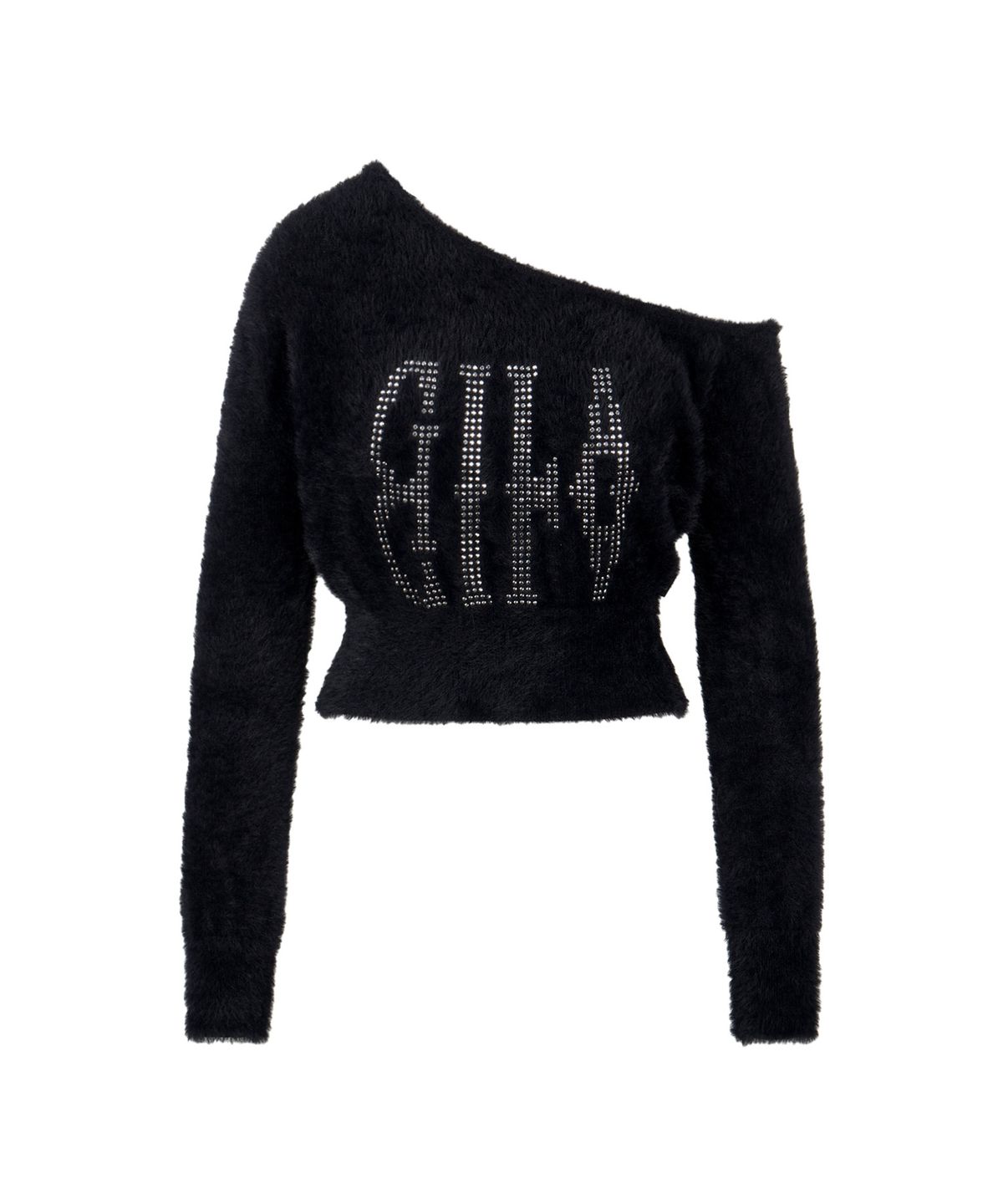 길라아카이브(GILAARCHIVE) MIRROR LOGO MOHAIR KNIT_BLACK