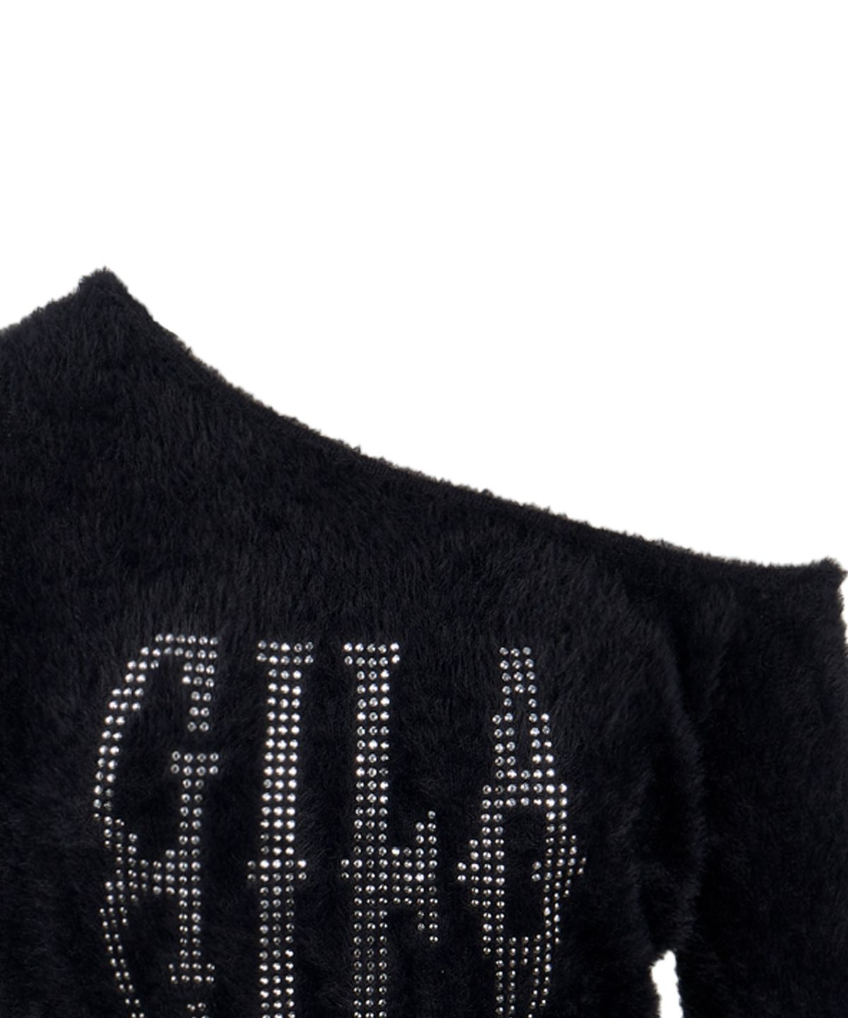 길라아카이브(GILAARCHIVE) MIRROR LOGO MOHAIR KNIT_BLACK