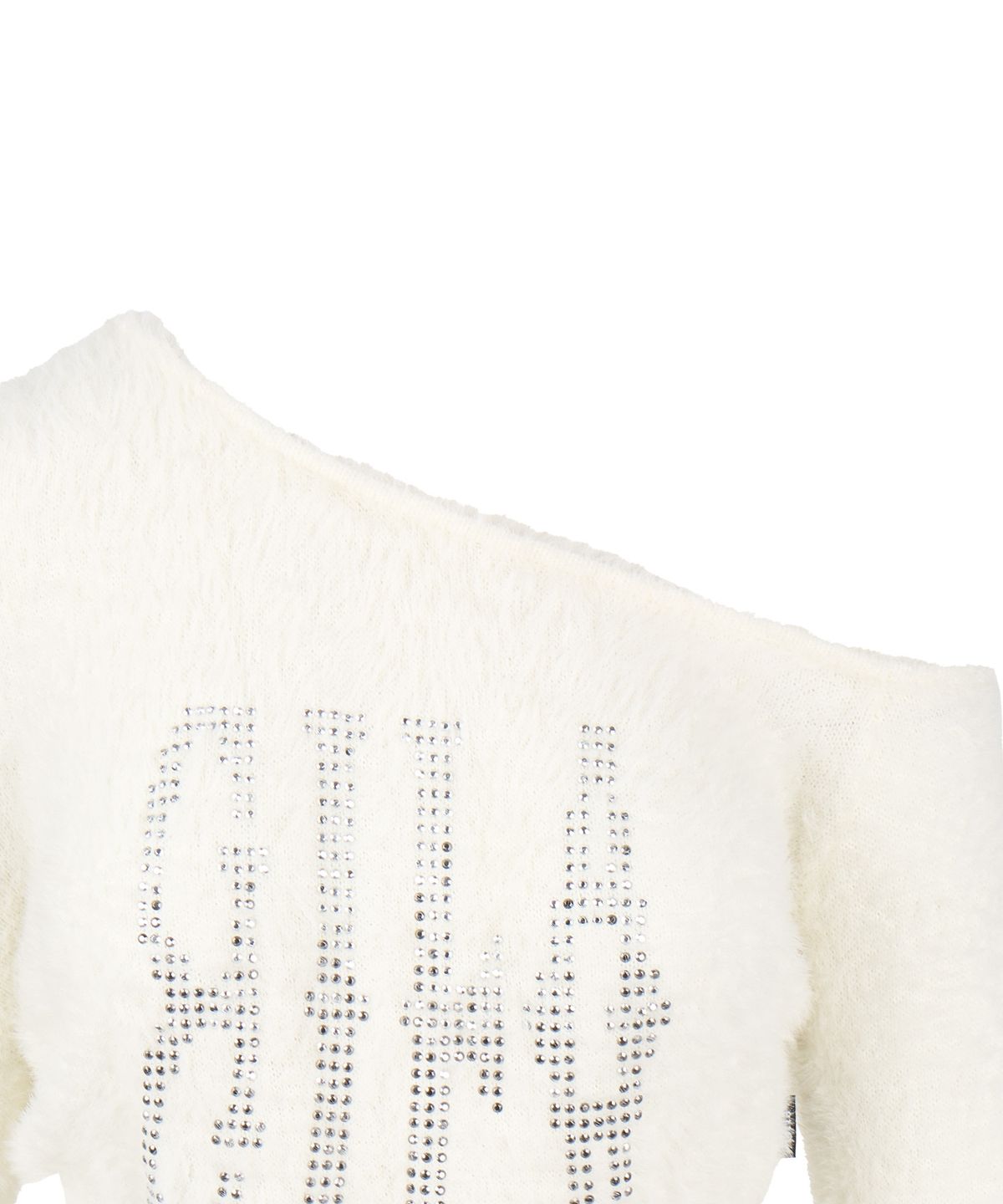 길라아카이브(GILAARCHIVE) MIRROR LOGO MOHAIR KNIT_WHITE