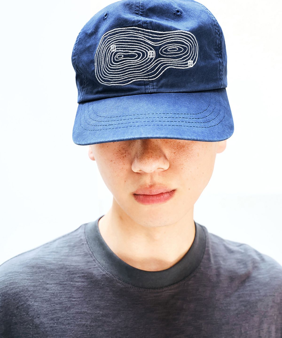 999휴머니티(999HUMANITY) 워시드 공존 캡 (블루)