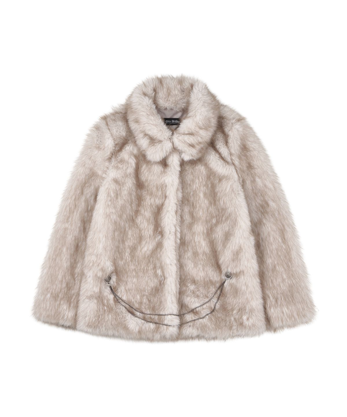 길라아카이브(GILAARCHIVE) NAPOLEON FUR JACKET_IVORY